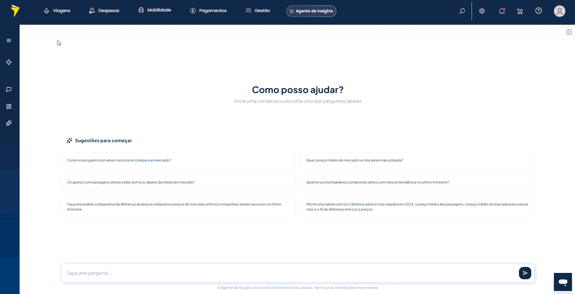 Vídeo 7 - Quais informações tem no menu lateral do Agente de Insights.gif